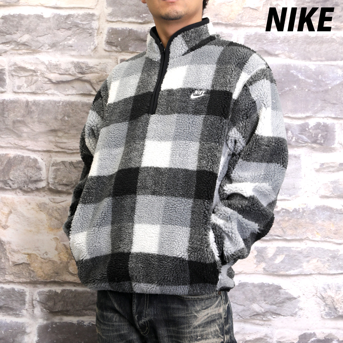 ブランド: ナイキ分 類: メンズ ボアジャケット商 品 名: M CLUB SSNL WNTRZD AOP HZ素材: 本体/裏地:ポリエステル100%サイズ感: ルーズフィット:ゆったりとリラック